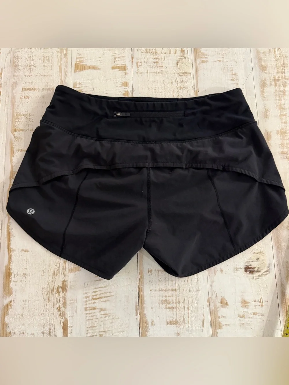 lululemon athletica Black Athletic Running Shorts
